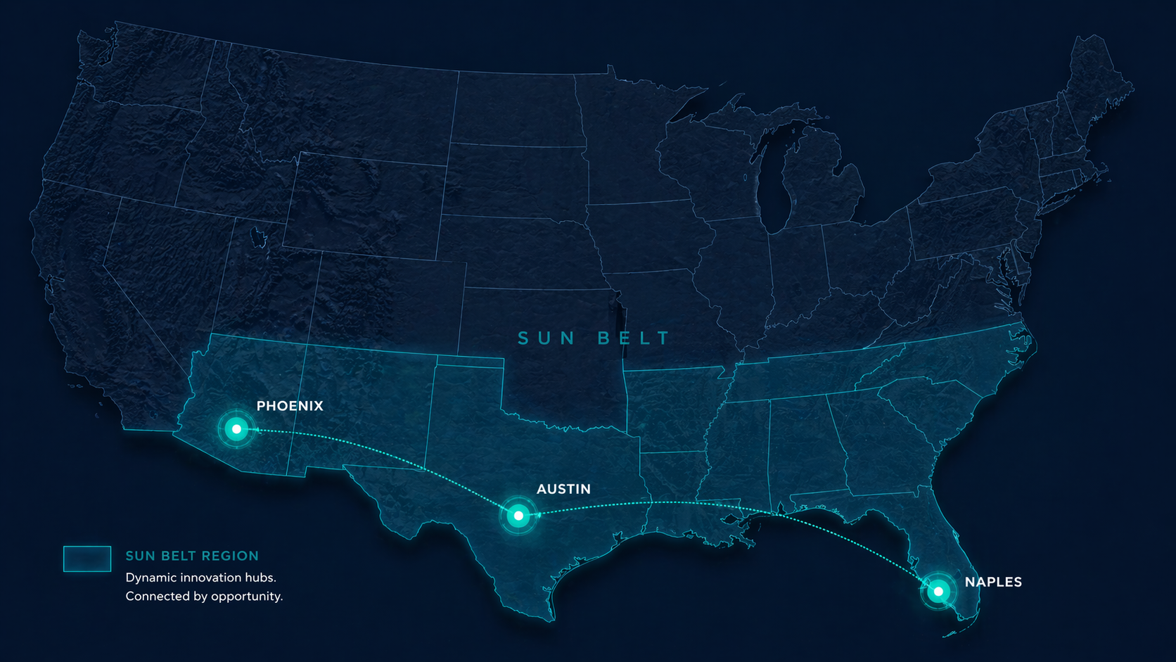 ALA Capital geographic footprint across Sun Belt markets