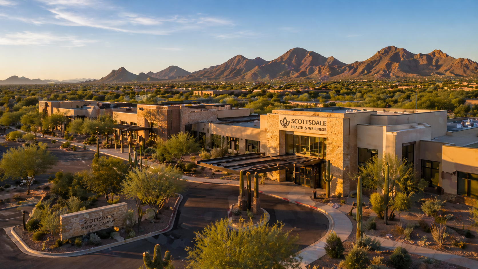 Modern healthcare campus in Scottsdale